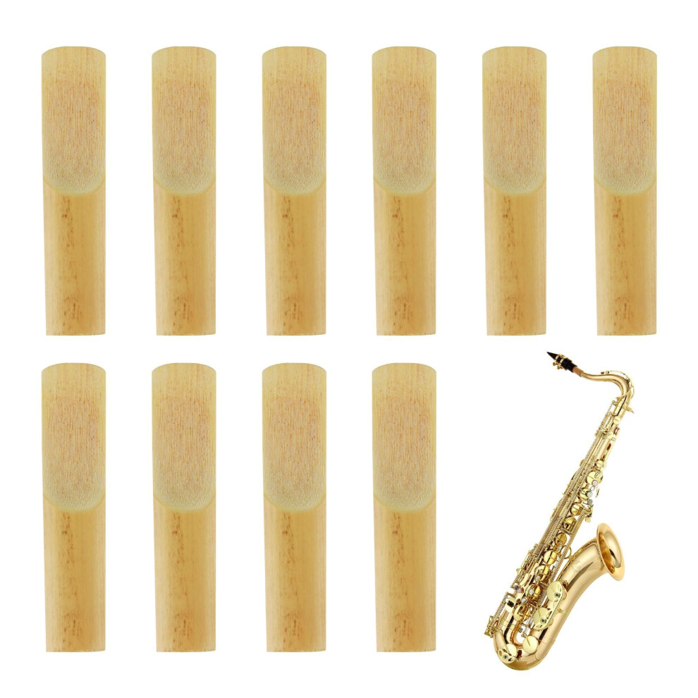 Oddmart 10Pcs Alto Saxophone Reeds, 1.5 Strength Professional Alto Sax Reeds T