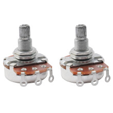 Musiclily Metric Full Size 18mm Split Shaft Pots A500K Guitar Potentiometers (2 Pieces)