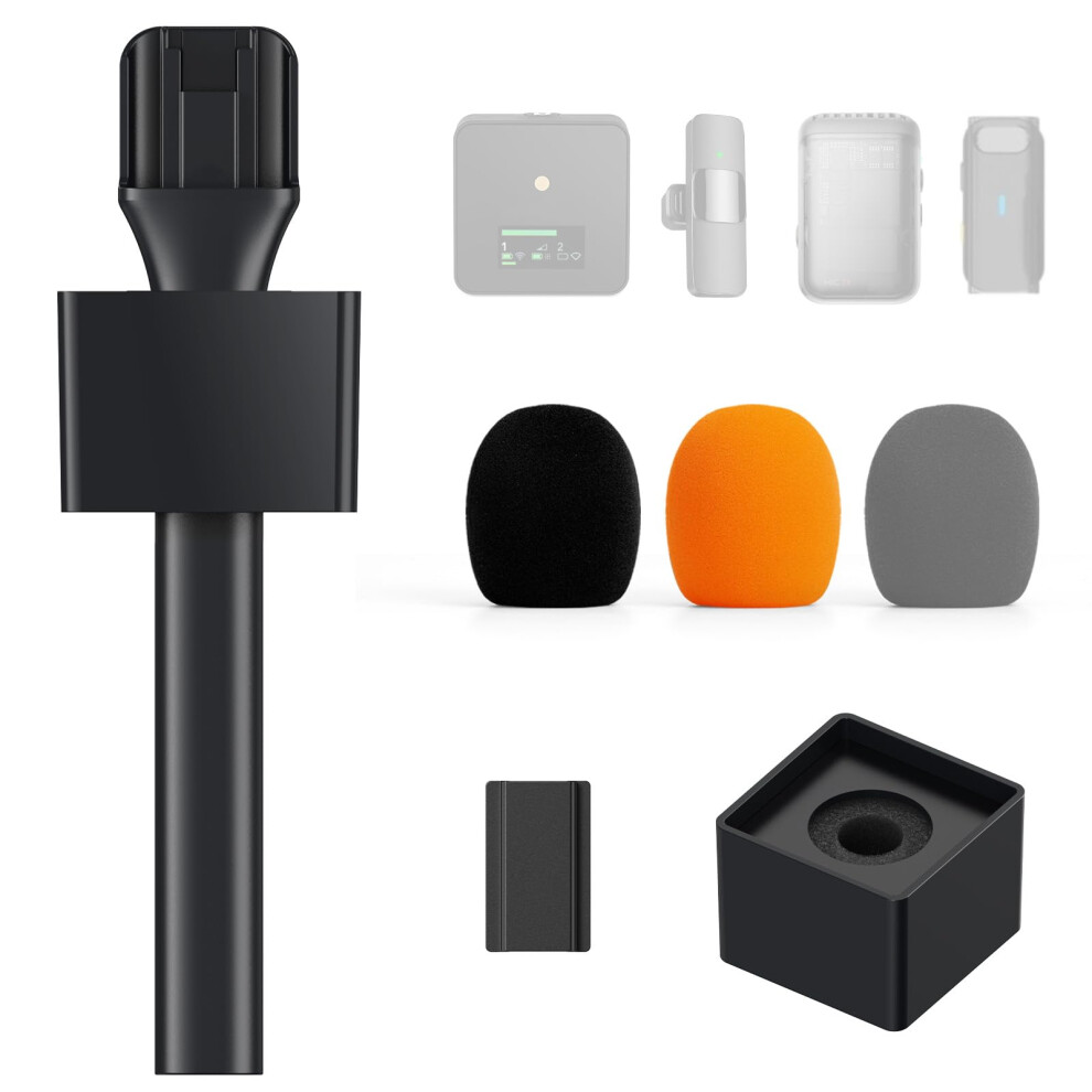 Tonor Handheld Adaptor For Wireless Microphone, Handle For Lavalier Mi