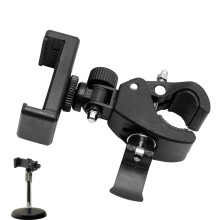 1PCS Mic Stand Phone Holder Anti Slip Microphone Arm Mount Clamp Freely Adjustable 360 Rotation Microphone Holder for Live Streaming, Shooting Video
