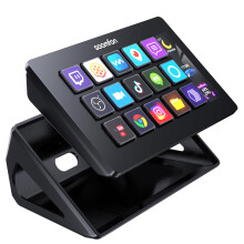 SOOMFON Stream Control Deck Studio Stream Controller with 15 Macro Keys & Dashboard, Customized LCD Buttons to Trigger Actions in OBS, Twitch, YouTub