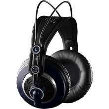 AKG K240 MKII Professional Semi-Open Over-Ear Studio Headphones, Self Adjusting Headband, High Performance Design, 3mm and 1/4" adapters