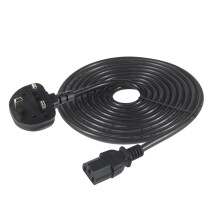KC cable UK Computer Power Cable, 5m Replacement AC Power Cord, 13A 250V BS 1363 to C13 Kettle Lead/UK Power Cord, Power Supply Cable, TV/Monitor Pow
