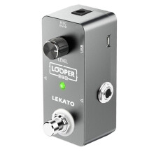 LEKATO Guitar Loop Effect Pedal 5 Minutes Unlimited Overdub Recording Time Guitar Looper Electric Loop Pedel Station for Guitars & Bass Keyboard Musi