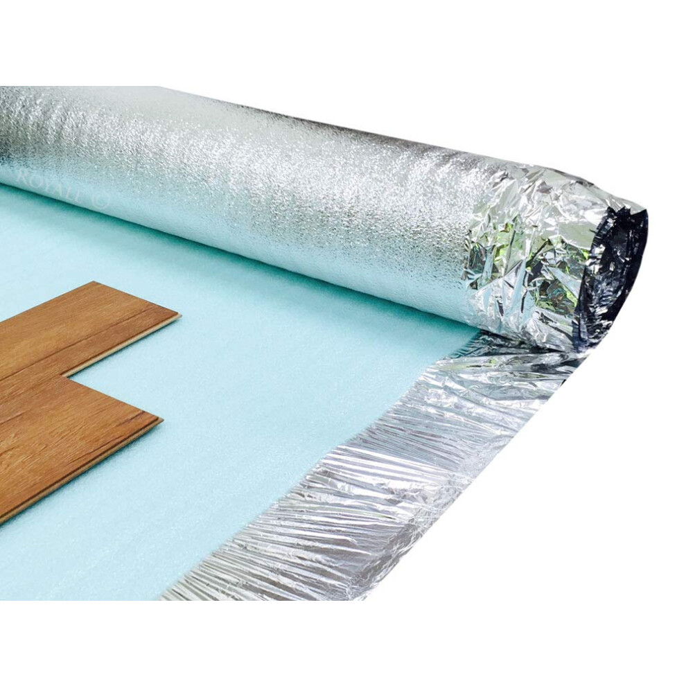 Royale 3Mm Acoustic Silver Underlay For Wood Or Laminate Flooring - 15M2 Roll