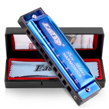 East top Blues Diatonic Harmonica in C, 10 Holes Mouth Organ harmonica for Adults, Harmonica for Beginners, Professional Player and Students