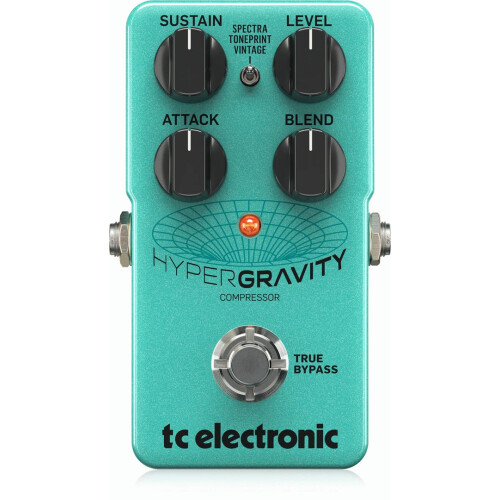 TC Electronic HYPERGRAVITY COMPRESSOR Exceptional Multiband Compression Pedal with Vintage Compressor Mode and Built-In TonePrints*, Compatible with P