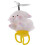 4Pcs Mountain Bike Handlebar White Rabbit Propeller Accessories 2