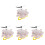4Pcs Mountain Bike Handlebar White Rabbit Propeller Accessories 4