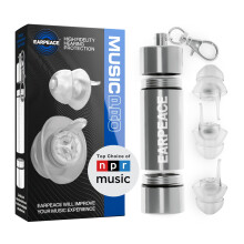 EarPeace Music PRO Concert Ear Plugs - Ear Protection Silicone Earplugs for Conc
