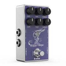 Donner EC1335 Purple Tape Delay Pedal, Stereo Guitar Delay with Echo Effect, True Bypass