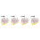4Pcs Mountain Bike Handlebar White Rabbit Propeller Accessories 6