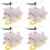 4Pcs Mountain Bike Handlebar White Rabbit Propeller Accessories 7
