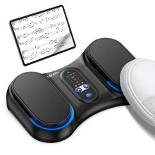 LEKATO Bluetooth Page Turning Pedal, Wireless Page Turner, Rechargeable Footswitch for Phone, Tablets, Portable Foot Pedal, Compatible with Android a