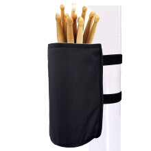 KOSTOO Drumstick Holder Drum Sticks Nylon Holder High-Capacity Bag for Drumsticks Brushes Mallets with Two Hook & Loop Straps Attach to Drum Kit & Mu
