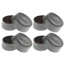 24Pièces Supports Roulements Caoutchouc Gris Anti-Rouille Remorque