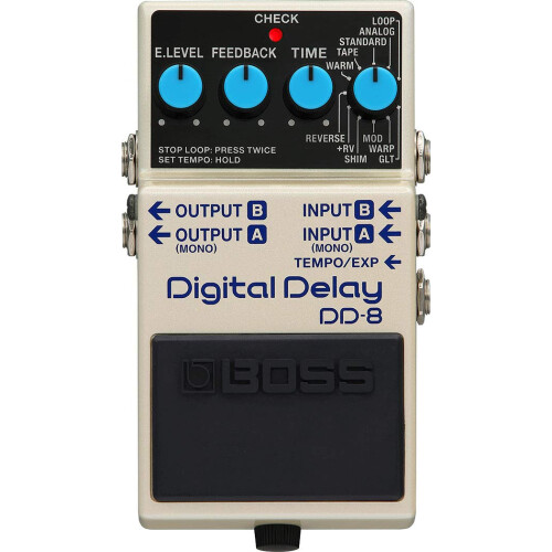 BOSS Dd-8 Digital Delay Pedal, Diverse Sonic Range And Maximum Delay Power, Mono Or Stereo Setup with Eleven Modes