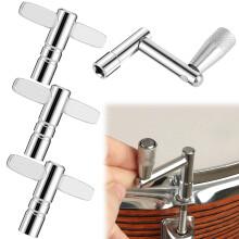 4Pcs Drum Key Tool, 3 Standard Square Lug Drum Tuning Keys with 1 Fast Rotary Tuning Key, Adjustable Drums Wrench Tool, Universal Stainless Steel Dru