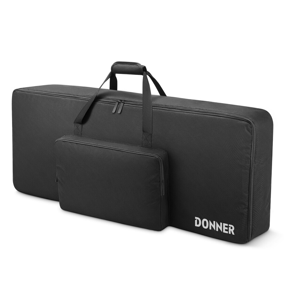 Donner 61 Key Keyboard Gig Bag Solid, Portable Keyboard Piano Case Wit