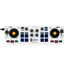 Hercules DJControl Mix – Compact DJ Controller with Built-In Soundcard, Performance Pads, and DJUCED Software for iOS & Android