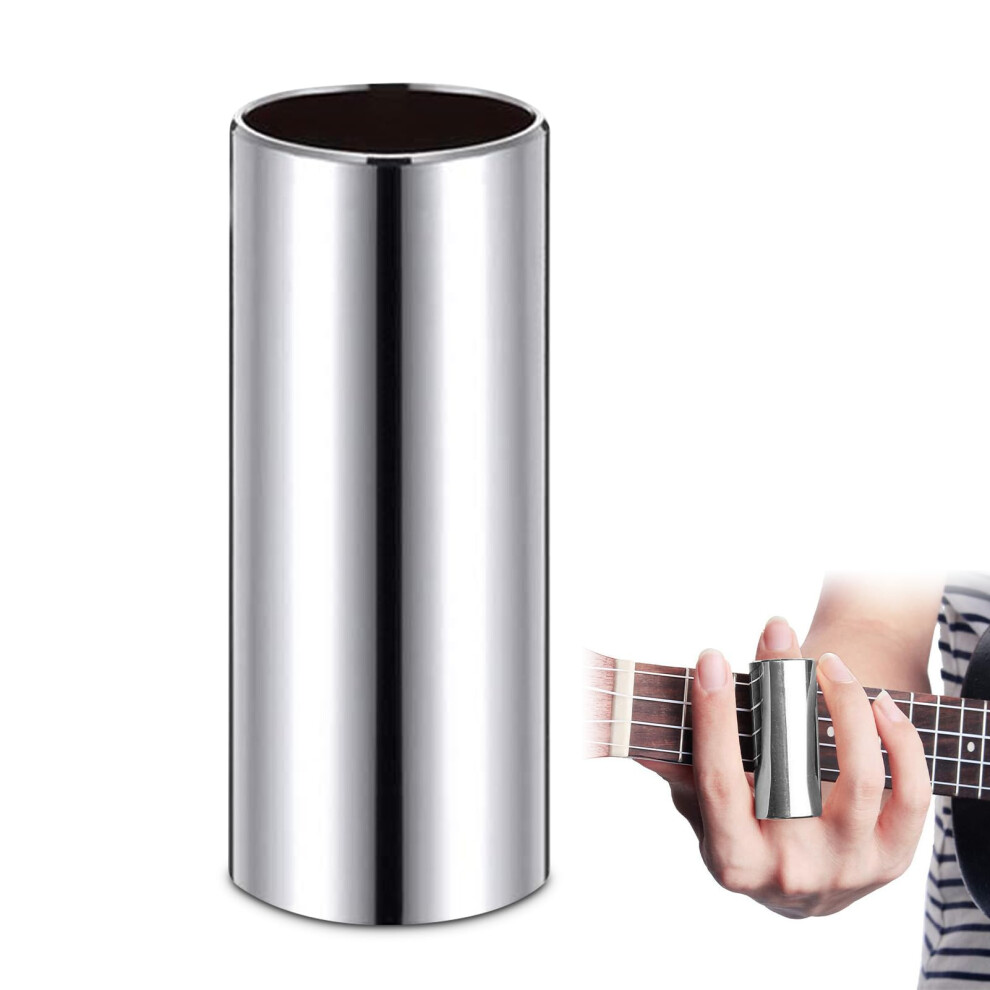 Qehyuelefu Stainless Steel Guitar Slide, Finger And Knuckle Slide Metal Guitar Sl