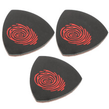 Milisten Leather Ukulele Picks Set 3 Pcs with Storage Box Practical Finger Plectrums for Ukulele Guitar & Bass Enhance Playing Sound with Comfortable