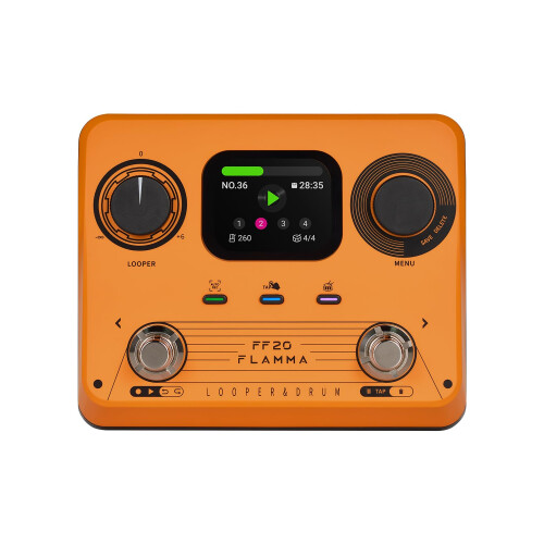 FLAMMA FF20 Looper Pedal Drum Machine, 2 in 1 Drum Looper