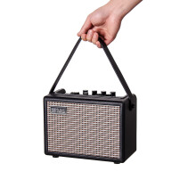 Coolmusic 15G Portable Bluetooth Amp, 2-in-1 Guitar Amp for Electric & Acoustic, Gain & Reverb Knobs