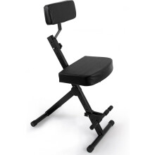 Pyle Portable Adjustable Musician Performer Stool - Folding Musicians Performanc
