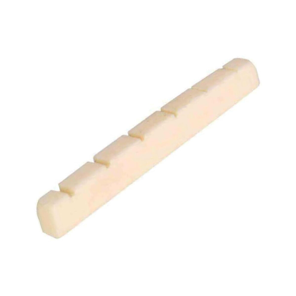Alnicov Electric Guitar Bone Nut,42X3.5mm Flat Bottom Pure Cattle Bone
