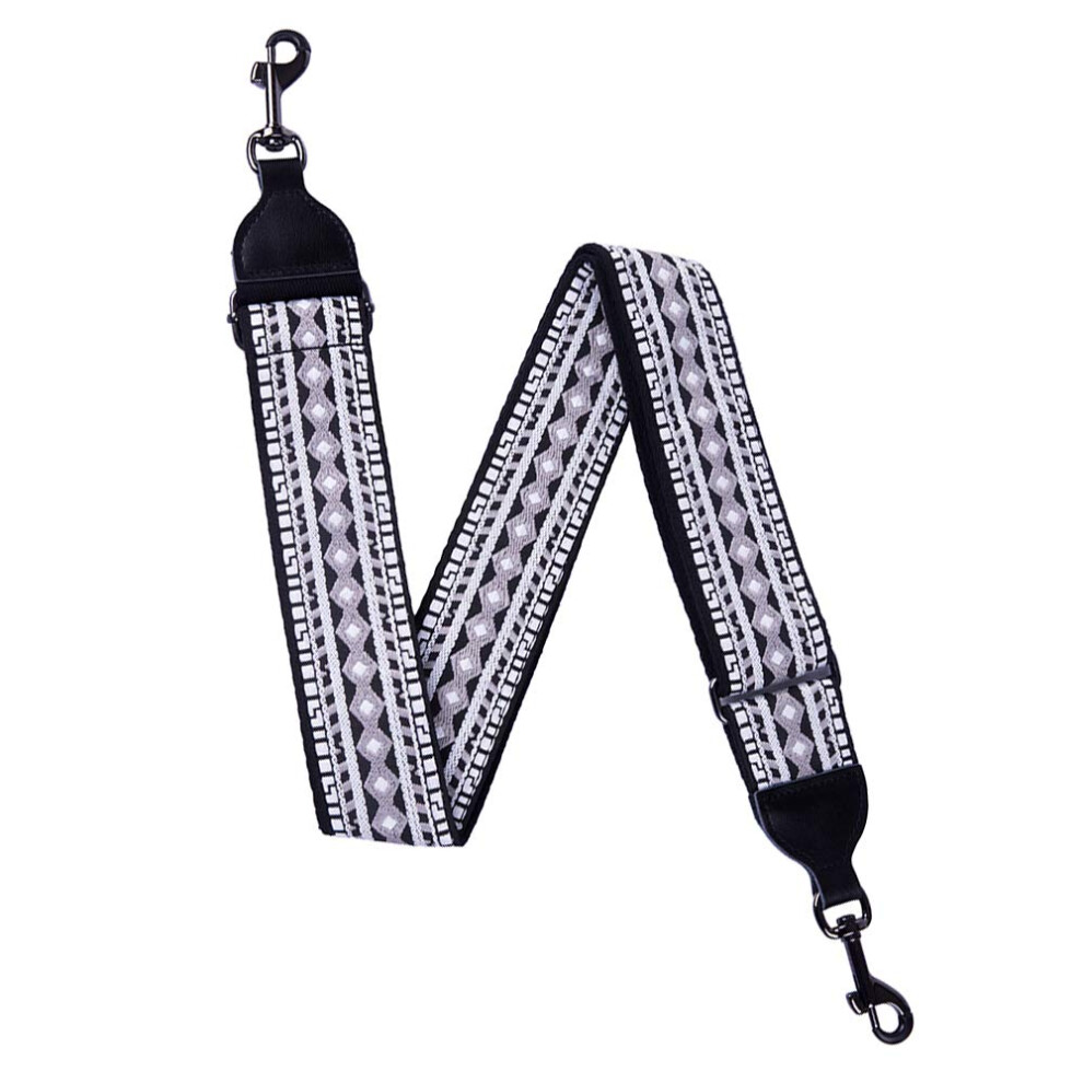Rayzm Embroidery Banjo Strap, Jacquard Woven Cotton Strap For Banjo, M