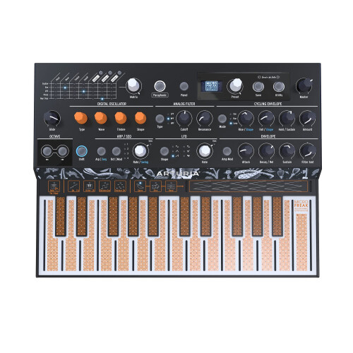 Arturia - MicroFreak Synthesizer Keyboard - 25-Key Hybrid Synth with PCB Keyboar