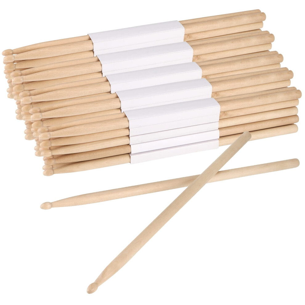 Sinjeun 24 Pairs 5A Drum Sticks, Classic Maple Wood Drum Sticks, 5A Wo