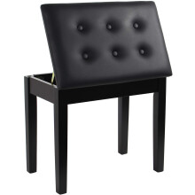 GRANDMA SHARK Piano Stool, Dressing Table Stool, Single Seat Keyboard Bench with