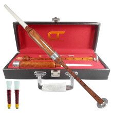 Scottish Highland BagPipe Practice Chanter, Carrying Case & Reeds by C