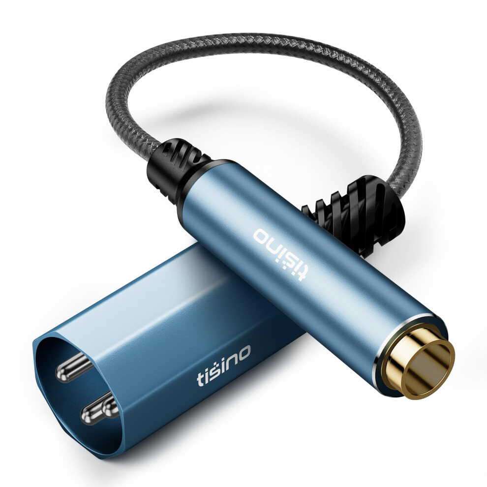 Tisino 6.35Mm Jack To Xlr Cable(0.3M/1Ft), Balanced 1/4" Female To Xlr