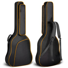 CAHAYA Large Acoustic Guitar Bag Fit 42/43/44 Inch Jumbo, Dreadnought Guitar, 12 mm Thick Padding Waterproof Dual Adjustable Shoulder Strap Guitar Ca