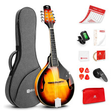 Vangoa Mandolin Instrument A Style Sunburst Acoustic Mandolin for Begi