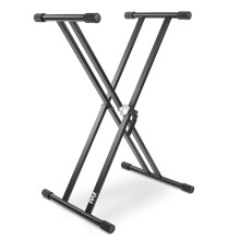 Pyle Keyboard Stand, Electronic Music Keyboard Piano Stand Double Braced X Frame Design shape legs for Maximum Stability, Height Adjustable 39-95cm,
