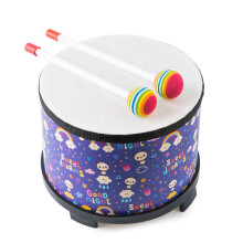 Musfunny Bongos for Kids Drum 8 Inch: Baby Drum Percussion with 2 Mallets - Toddler Drum for Kids' New Year Christmas Halloween Birthday Gift