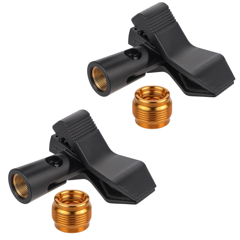 Innohhustle 2 Pcs Mic Clips For Stands, Universal Microphone Clip Holder Microphon