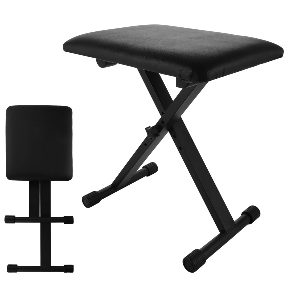 Aselected Keyboard Stool Piano Bench X-Style Padded Folding Piano Benc