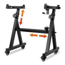 STRICH Piano Keyboard Stand Heavy Duty With Wheels and Pads - Adjustable Portable Music Stand, Fits 54, 61, 88 Key Electric Pianos, SKT-02S (Z-Style)