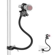 NEEWER Desktop Microphone Stand with Flexible Arm, Adjustable Desk Mic Clamp Holder Mount with Clip & 1/4" to 5/8" Adapter Compatible with Shure Raze