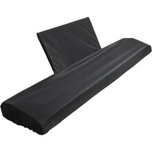 ZYFC 88 Key Piano Keyboard Cover with Music Sheet Stand, Dust Protection, Black, Polyester
