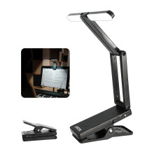 AROMA Light for Music Stand Rechargeable Clip On Piano Lamp Adjustable 2 Brightn