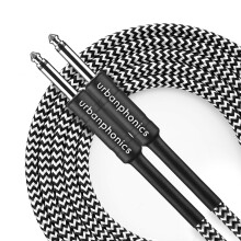 Urbanphonics Professional Instrument Lead Cable | for Electric Guitar, Electro-Acoustic, Bass & Keyboard | Braided Tweed | 1/4 Straight Standard Jack