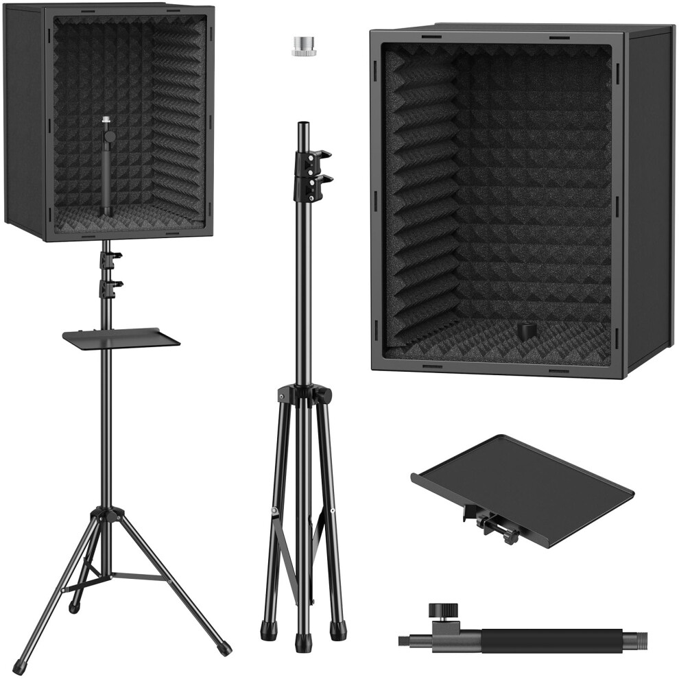 Tonor Personal Vocal Booth, Microphone Isolation Shield For Studio, Fr