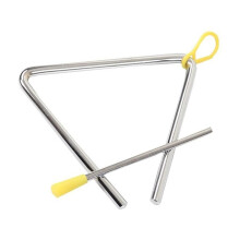 One Piece Durable Rustproof Triangle - Heavy Duty Hand Percussion for School Mus