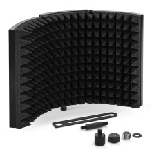 TONOR Microphone Isolation Shield, Studio Mic Sound Absorbing Foam Reflector for